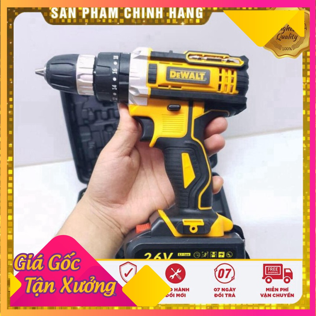 [ GIÁ HỦY DIỆT ]  Pin máy khoan pin 26v Makita, dewalt chuẩn 5cell chất lượng cực tốt