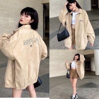 Áo Khoác Kaki Chữ MBCLA AK22 CHANREEN [FREESHIP] Áo khoác form rộng, basic trẻ trung, phù hợp với mọi dáng người