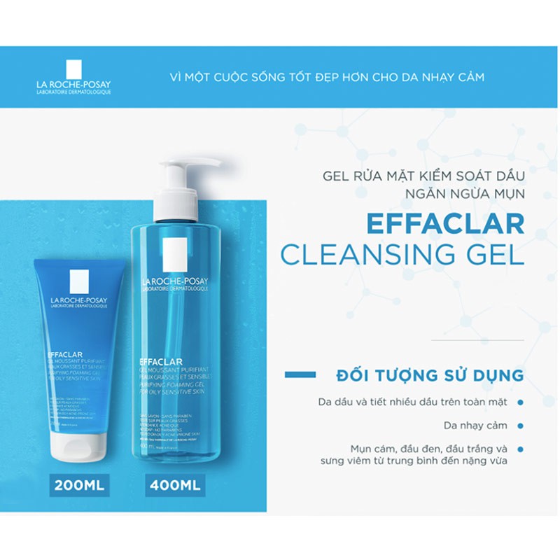 Sữa Rửa Mặt La Roche Posay Effaclar Purifying Foaming Gel For Oily Sensitive Skin | BigBuy360 - bigbuy360.vn