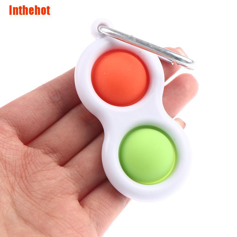Đồ chơi nhấn nút bong bóng cảm nhận ngón tay giảm căng thẳng kiểu móc khóa cho người lớn/trẻ em Inthehot