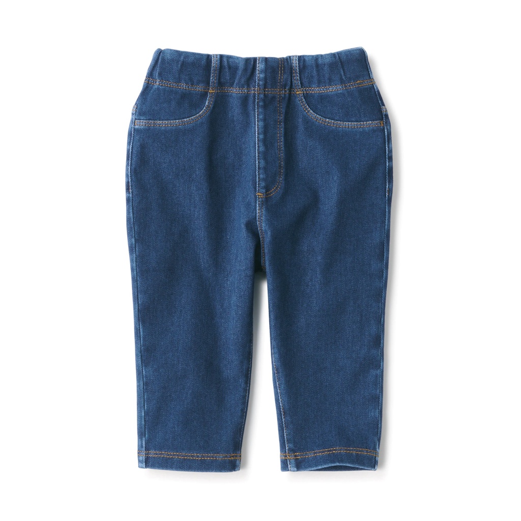 MUJI QUẦN LEGGING DENIM KIỂU CẮT GẤU DỄ HOẠT ĐỘNG - EM BÉ