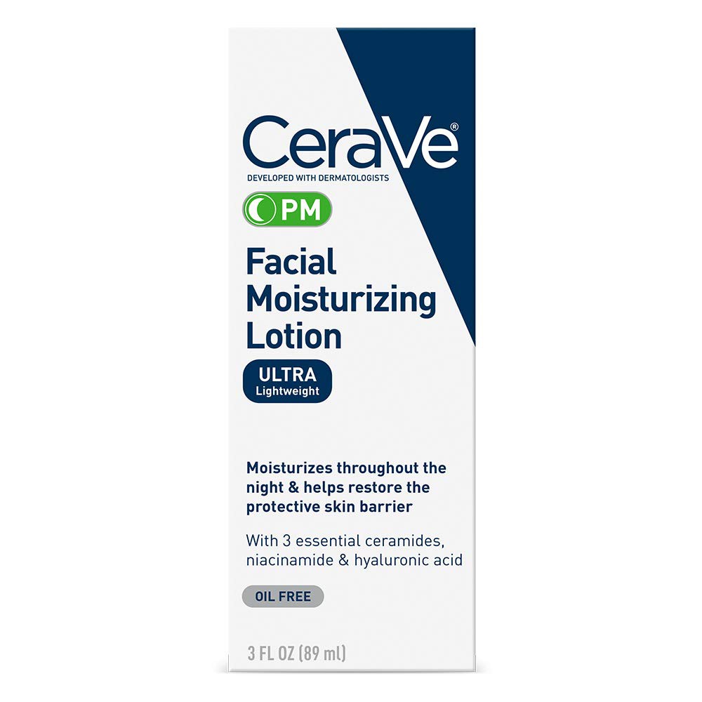 Kem dưỡng da ban đêm CeraVe PM Facial Moisturizing Lotion 89ml , Kem dưỡng ẩm và cấp ẩm ban đêm Cerave luckily1702