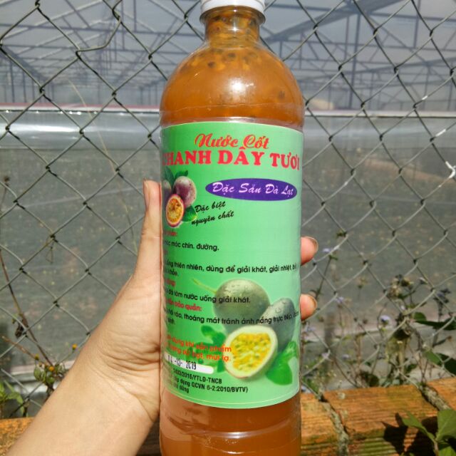 Nước cốt chanh dây Đà Lạt loại đặc biệt chai lớn 1lit