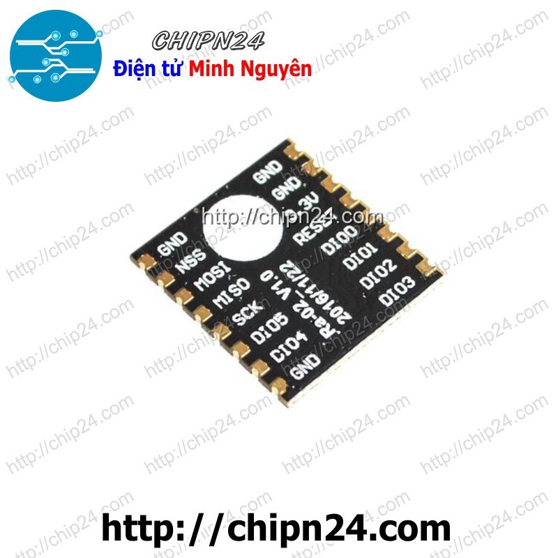 [1 pcs] Mạch Lora Ra-02 Chưa Ra Chân - Mạch Thu Phát RF SPI Lora SX1278 433Mhz Ra-02 Chưa Ra Chân