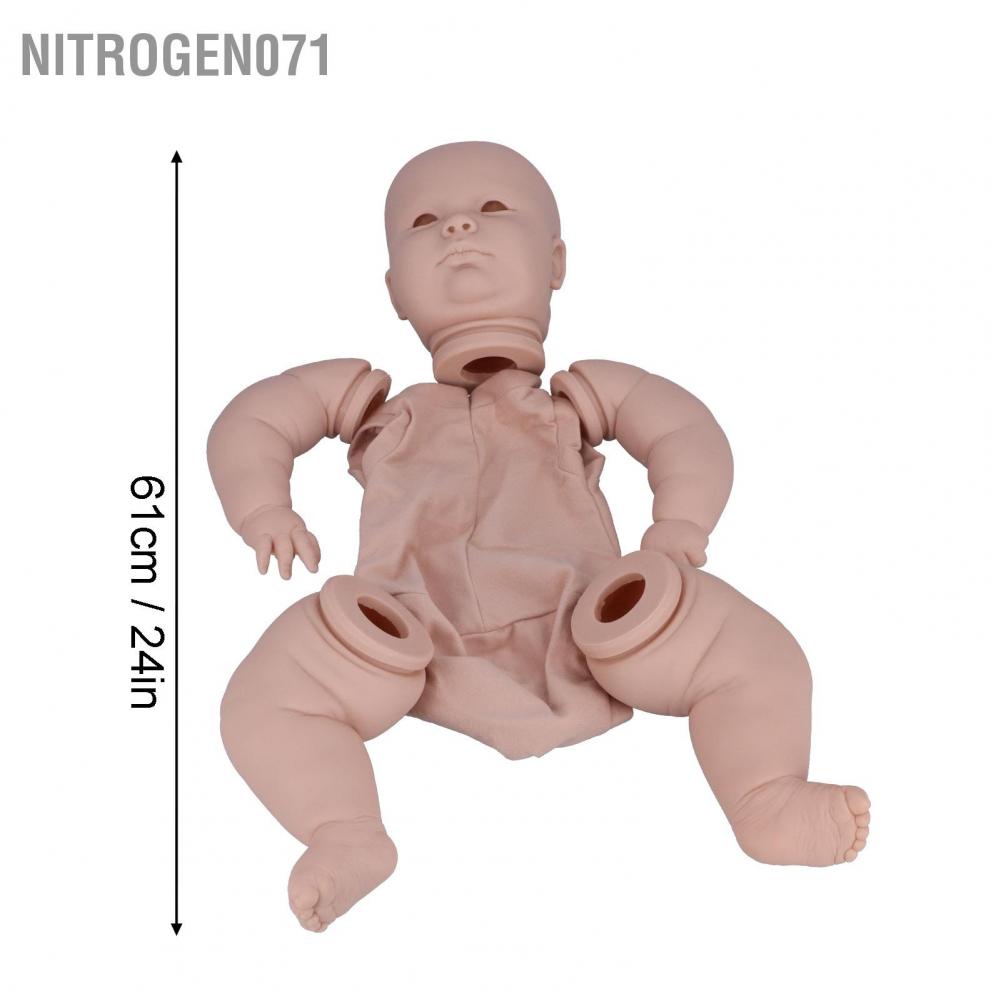 Đồ chơi búp bê vinyl rèn luyện trí não cho bé - 24 inch không sơn DIY Mô phỏng Bộ phận Khuôn búp bê Nitrogen071