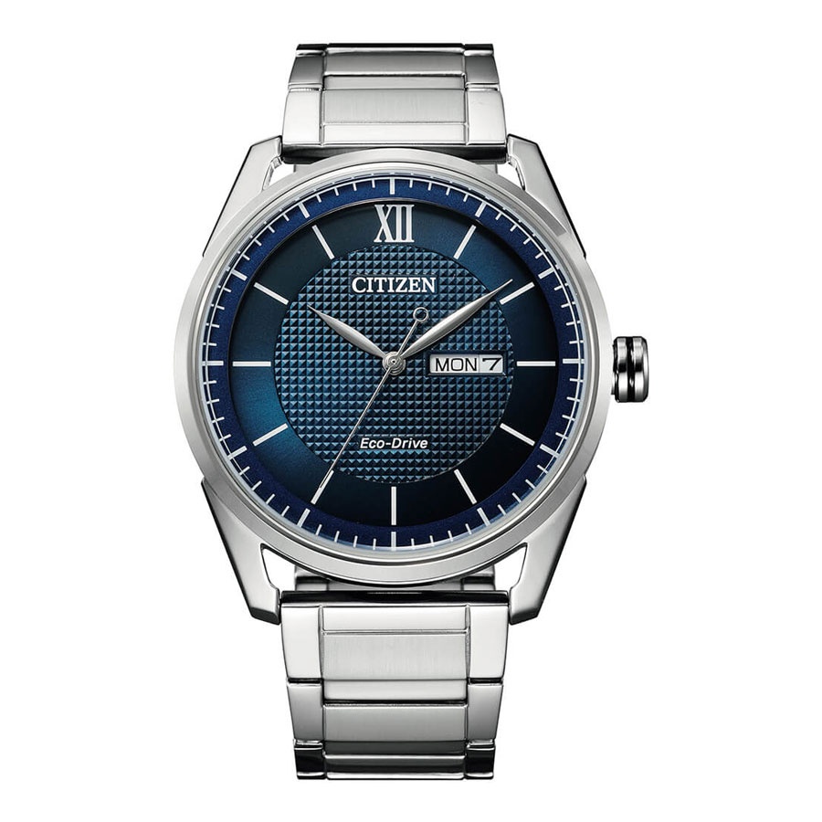 Đồng Hồ Nam Citizen Dây Thép Không Gỉ AW0081-89L - Mặt Xanh