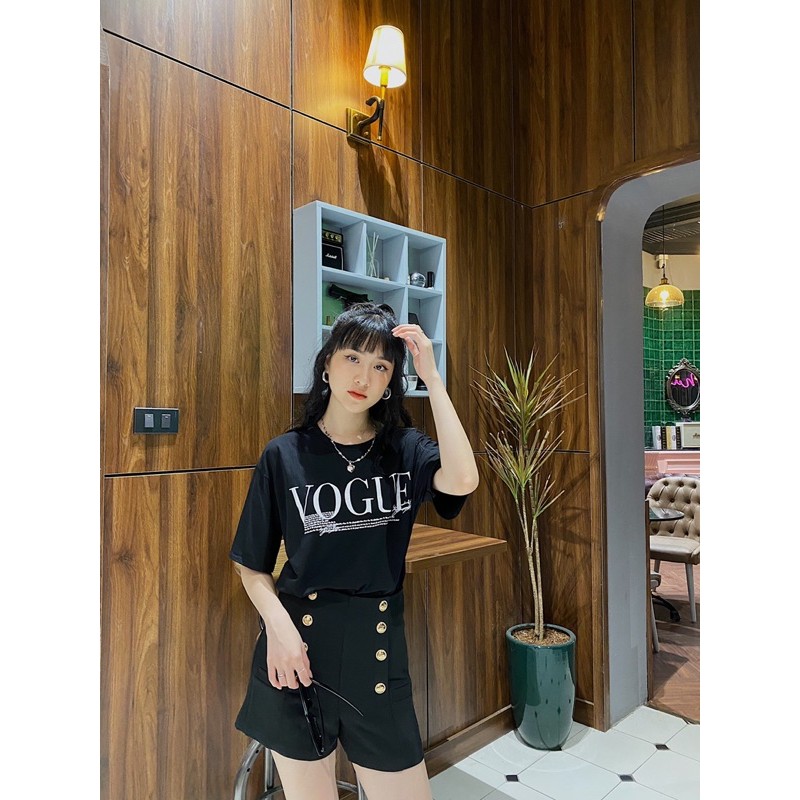 [Mã WASKT304 giảm 15% tối đa 30K đơn 99K] ÁO PHÔNG CHỮ VOGUE DÁNG RỘNG 265 ( ẢNH THẬT + CLIP CHẤT ÁO ) | BigBuy360 - bigbuy360.vn