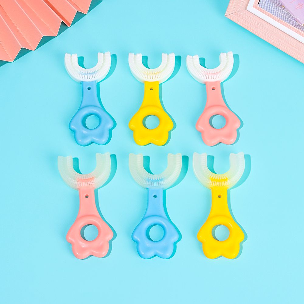 Bàn Chải Đánh Răng Hình Chữ U Nhiều Màu Sắc Cho Bé 6-12 Tuổi