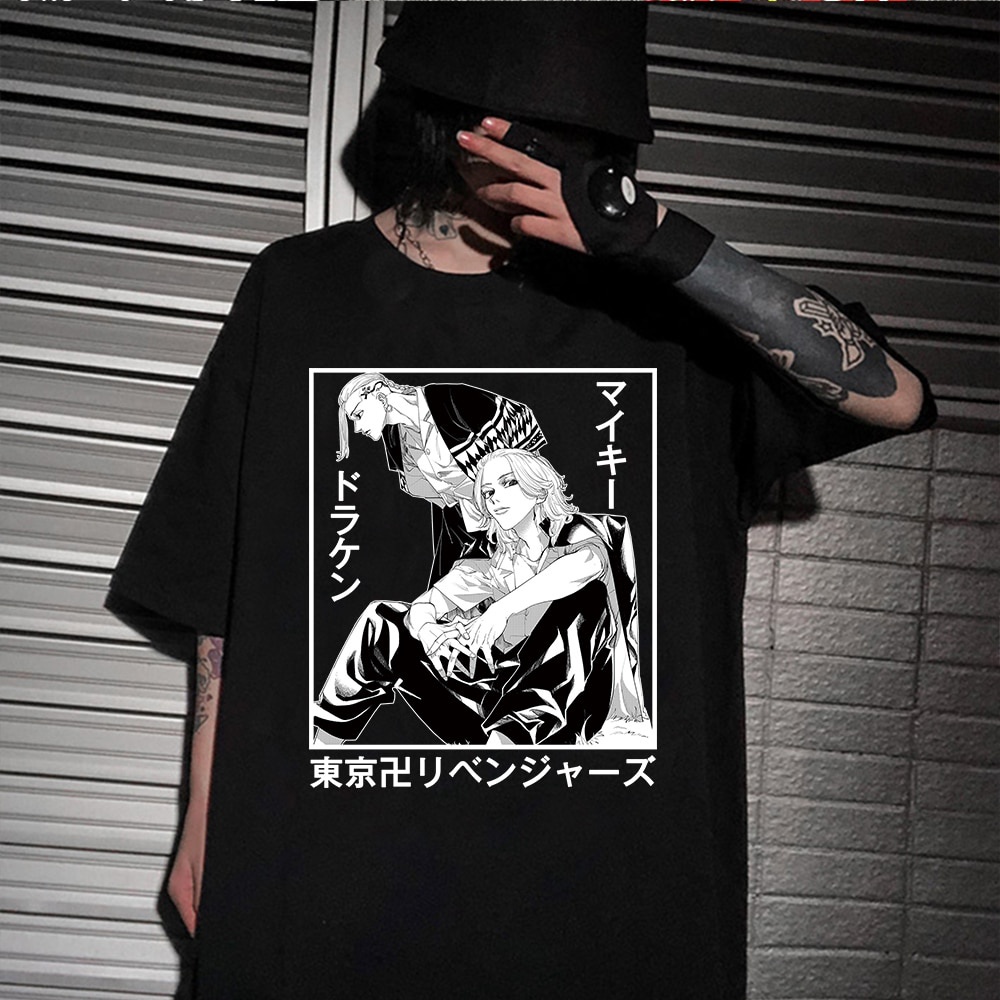 Áo thun Anime Tokyo Revengers T-shirt Mikey Draken unisex nam nữ mẫu mới cực HOT giá rẻ