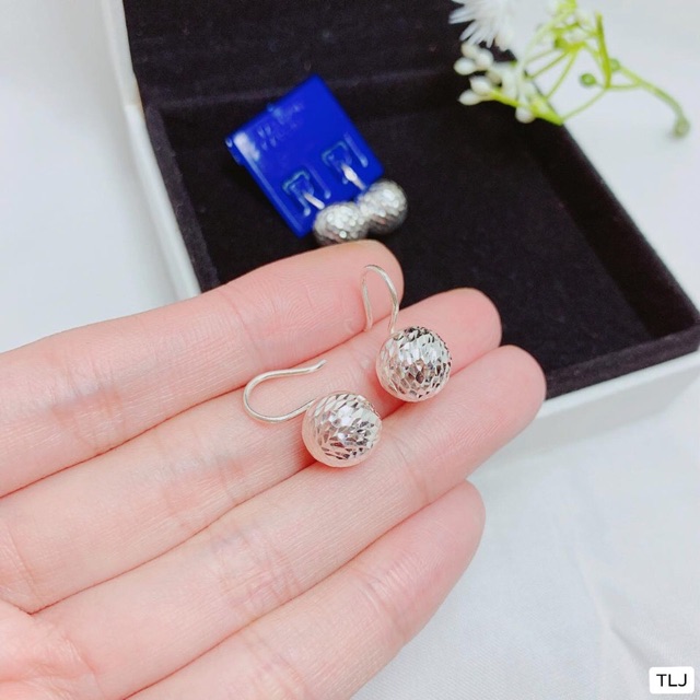 BÔNG TAI MÓC CẦU PHAY SÁNG ĐẸP CHUẨN BẠC TA