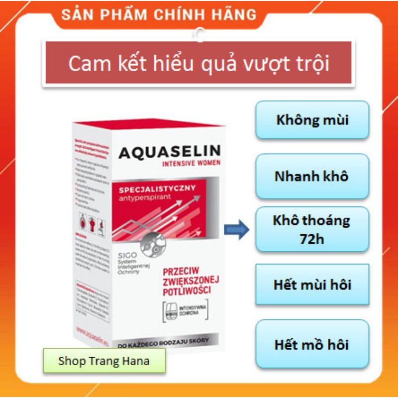 LĂN NÁCH NỮ (AQUASELIN CHÍNH HÃNG) CAM KẾT HIỆU QUẢ MẠNH