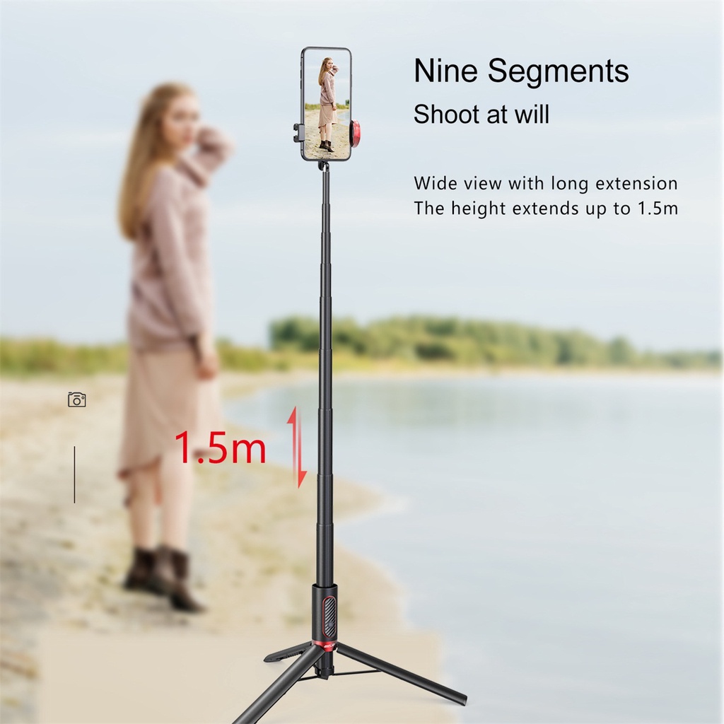 Gậy Tự Sướng Không Dây Mini 150cm 81cm Có Thể Gập Lại Cho Điện Thoại iPhone Android