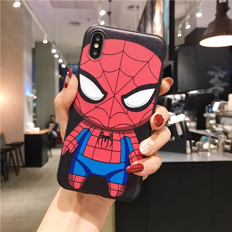 Ốp điện thoại dẻo in hình Iron Man Batman hoạt hình đáng yêu cho SAMSUNG GALAXY S7 EDGE S8 S9 S10 PLUS S10 LITE S10E