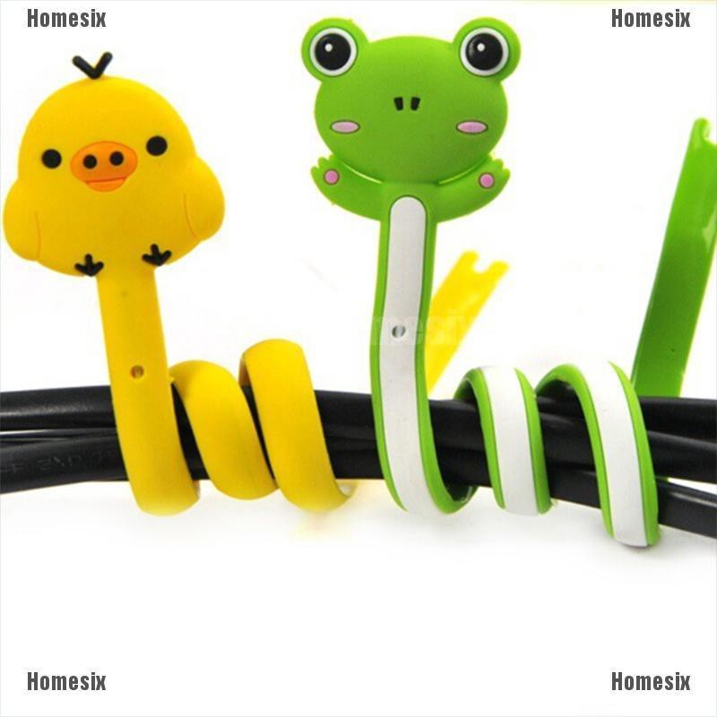 Dụng Cụ Quấn Dây Cáp/Tai Nghe Bằng Silicone Hình Động Vật Đáng Yêu 1 Cái