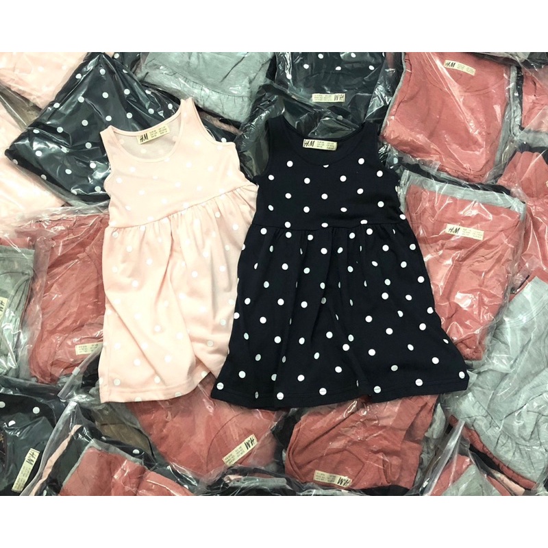 Set 5 váy sát nách HM bé gái 10-28kg