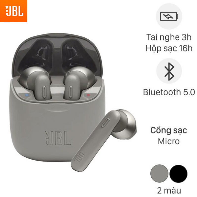 Tai nghe bluetooth JBL Tune 220 bản QUỐC TẾ bass treble đỉnh cao tai nghe không dây JBL chống ồn dùng cho IOS Android