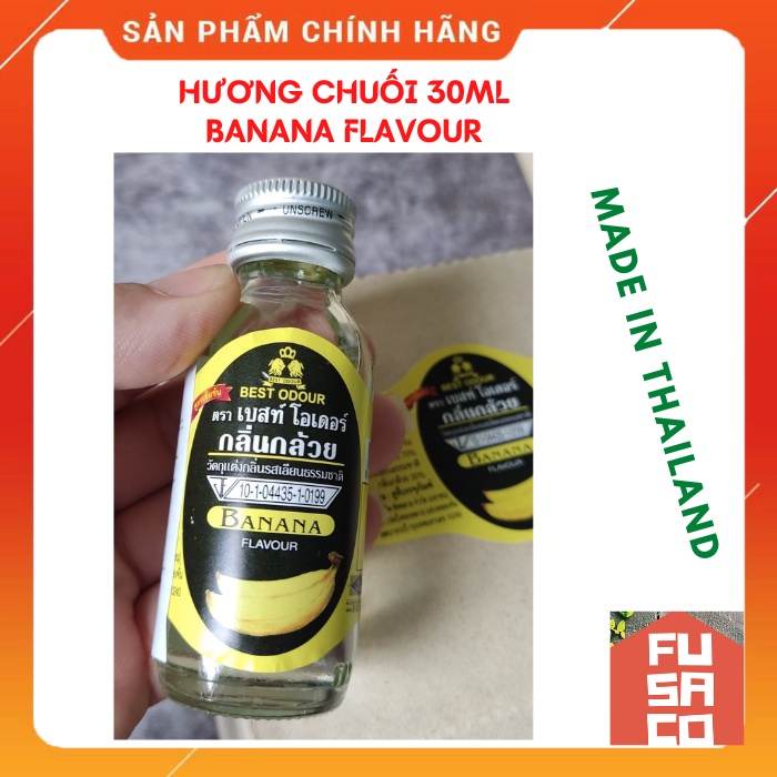 Hương mùi CHUỐI BANANA Best Odour Thái Lan - Chai 30ml