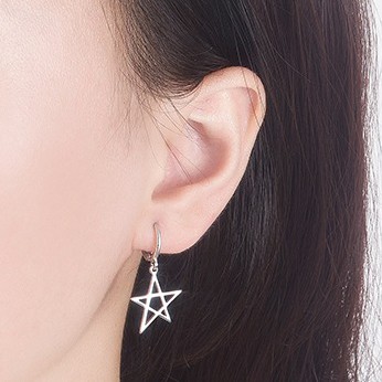 Bông tai mạ bạc 925 kiểu dáng tùy chọn phong cách đơn giản xinh xắn