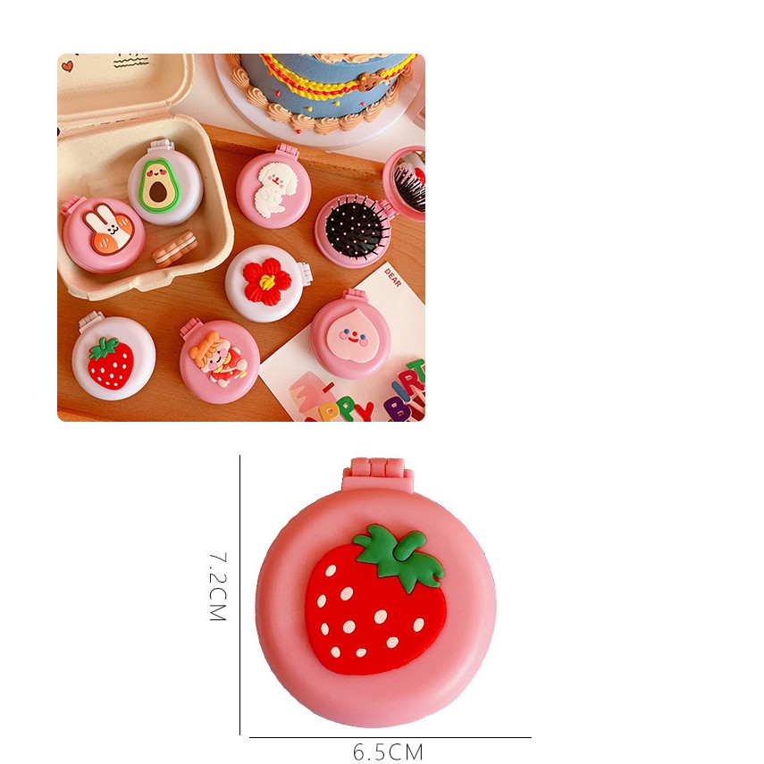 Gương Lược Gấp Cầm Tay Mini Dễ Thương GIAO NGẪU NHIÊN - Dumi Shop