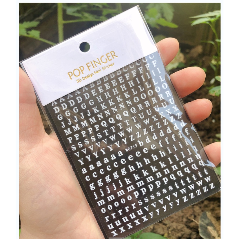 Sticker mã mới hình chữ