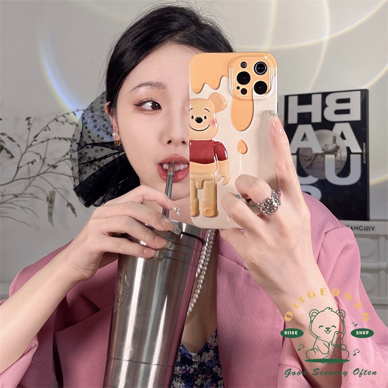 Ốp Lưng Hình Gấu Đáng Yêu Cho Iphone 13 12 11 Pro Max Xs Max Xr