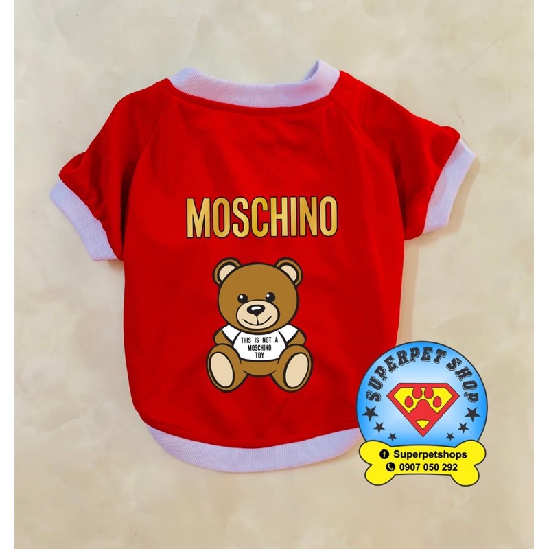 ÁO THÚ CƯNG GẤU MOSCHINO SIÊU XINH GIÁ RẺ