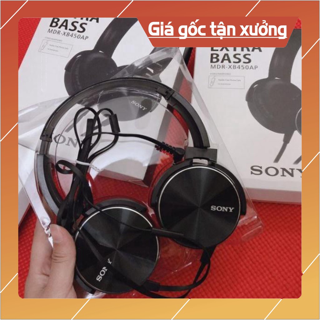 hot Tai Nghe Chụp Tai Headphone Sony XB450 tương thích với điện thoại thông minh và laptop màu xanh