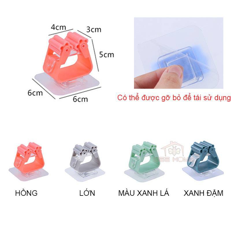 Kẹp giữ cây lau nhà tiện dụng nhiều màu- BEEHOME- Kẹp giữ cây lau nhà