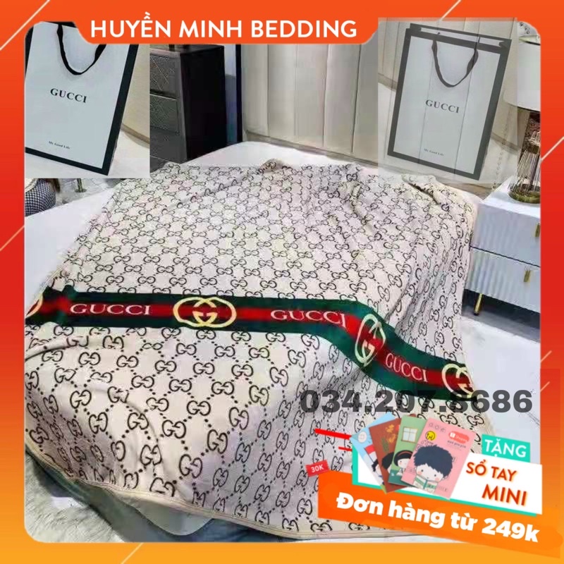 CHĂN LÔNG TUYẾT Thương Hiệu Gucci Fullbox - Chăn Hè Nhập Khẩu Cao Cấp