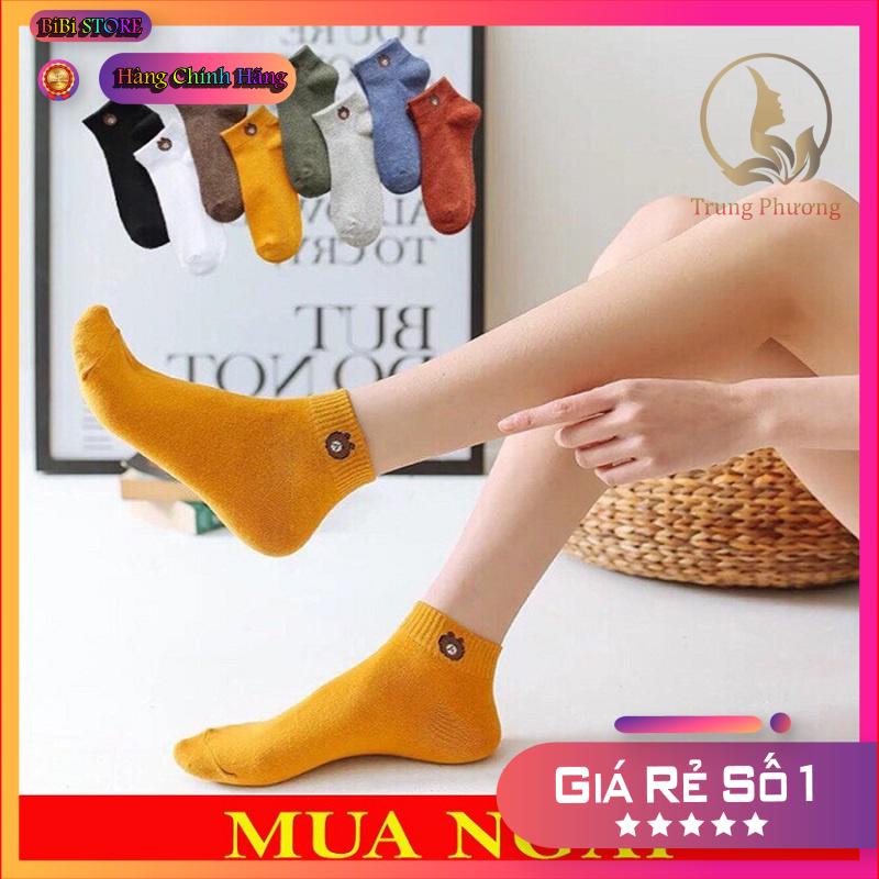 (HCM) Set 10 đôi vớ gấu Brown Đủ Màu Cổ Ngắn