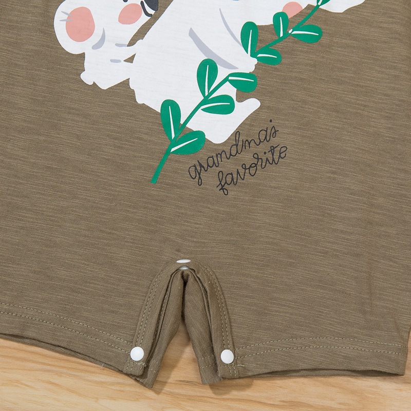 Bộ Áo Liền Quần In Hình Hoạt Hình Dễ Thương Cho Trẻ Sơ Sinh