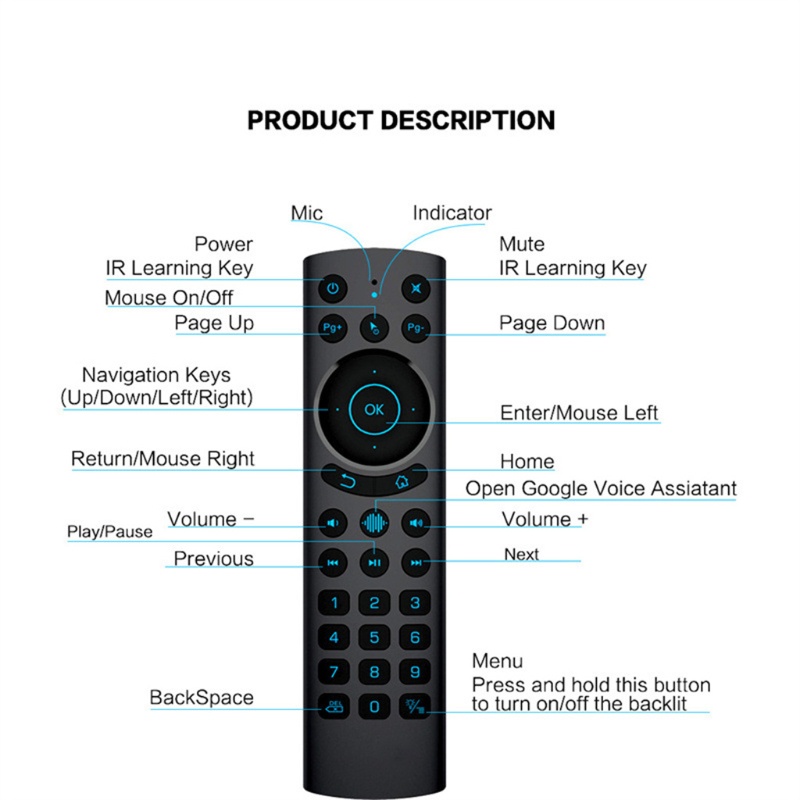 Điều KhiểN ChuộT Bay bonj G20BTS Plus 2.4g BT5.0 Cho Android TV