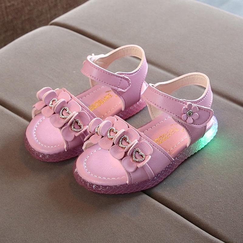 Giày Sandals Nữ Có Đèn Led Phát Sáng