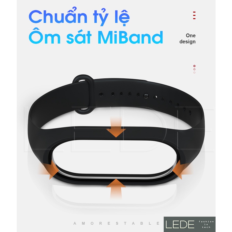Dây đeo cao su đồng hồ thông minh Xiaomi MiBand 5, MiBand 6