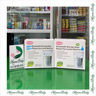 Hộp 60 túi trữ sữa mẹ unimom compact không có bpa 210ml