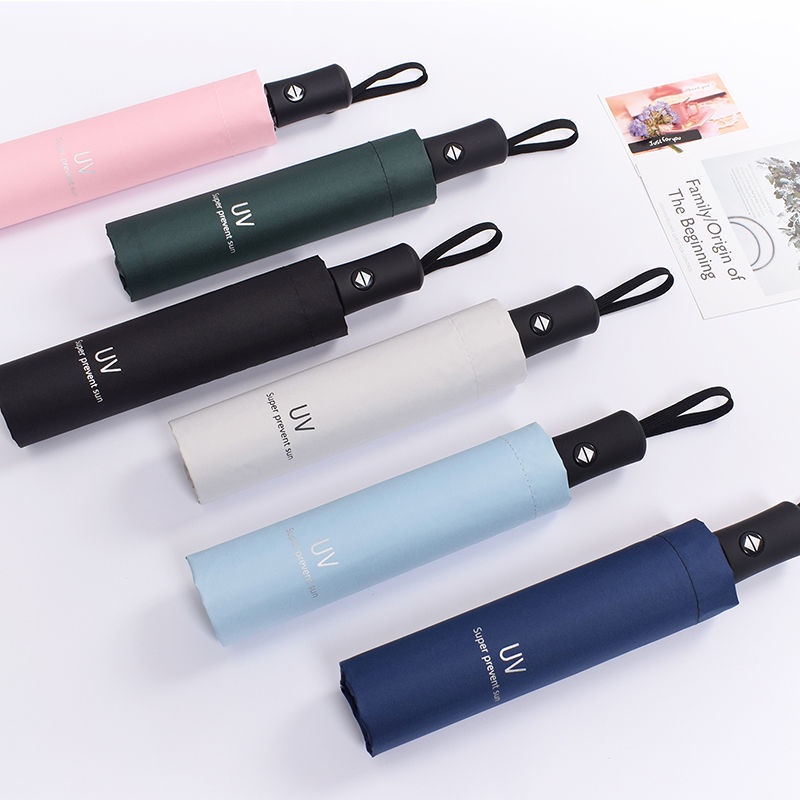 Ô dù gấp gọn đi mưa che nắng to nhiều màu cute cỡ lớn cao cấp dễ thương chống tia  UV 2 lớp, Che Nắng Che Mưa Cực Tốt