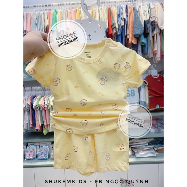 Dokma -Bộ cộc tay chất mát cho bé trai bé gái