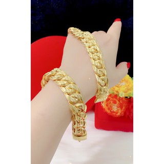Lắc tay nam kiểu lặc lớn mạ 24k cao cấp E704