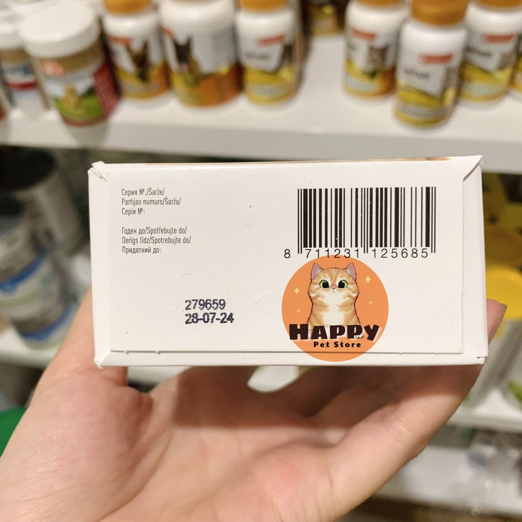 Phô mai tăng cân cho chó, bổ sung vitamin toàn diện cho chó BEAPHAR nhập Đức 180 viên
