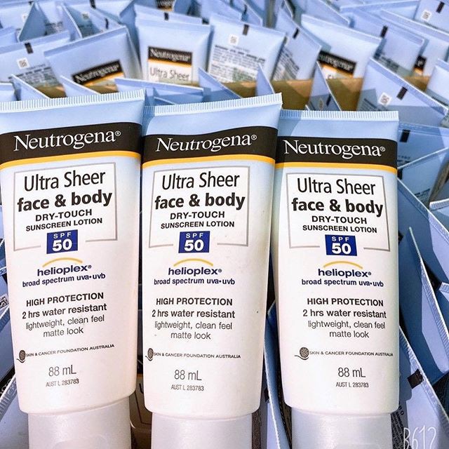 [New] Kem chống nắng Neutrogena Ultra Sheer face & body Dry touch SPF 50+ [Có sẫn]
