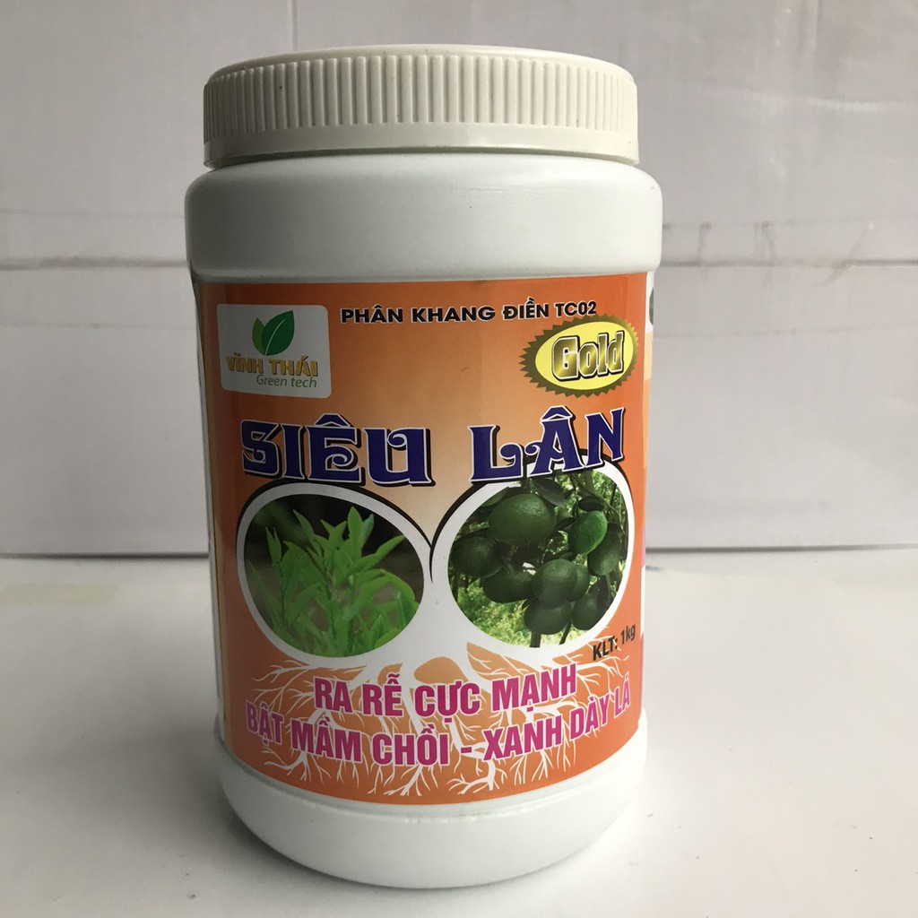 Phân Kích Rễ TC02 Siêu Lân Hũ 1kg Chuyên Dùng Cho Hoa, Cây Cảnh, Cây Ăn Quả, Cây Công Trình