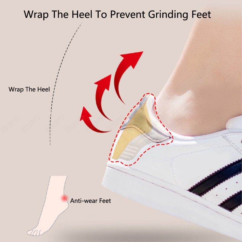 Set 2 Miếng Dán Gót Giày Tăng Size Chống Rộng, Chống Nhấc Gót Cho Giày Thể Thao, Sneaker