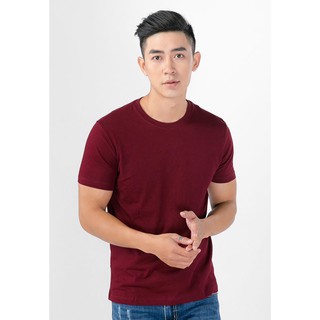 [Giá Sỉ] Áo thun trơn ngắn tay vải dày min màu Đỏ Đô giá rẻ