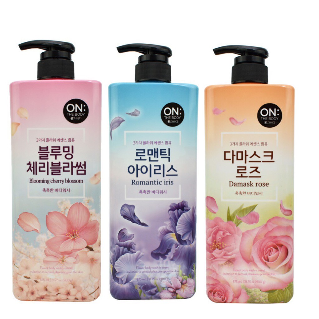 SỮA TẮM HƯƠNG NƯỚC HOA ON THE BODY 900ML.