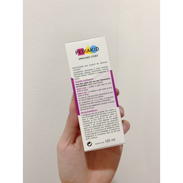 Siro tăng sức đề kháng Pediakid Immuno - Port 125ml