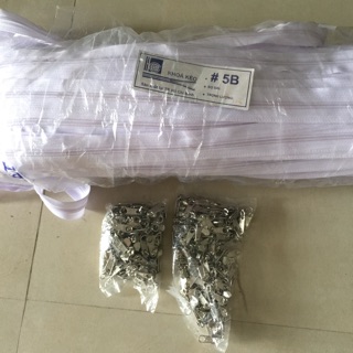 Khoá kéo may chăn, gối, đệm + củ khoá