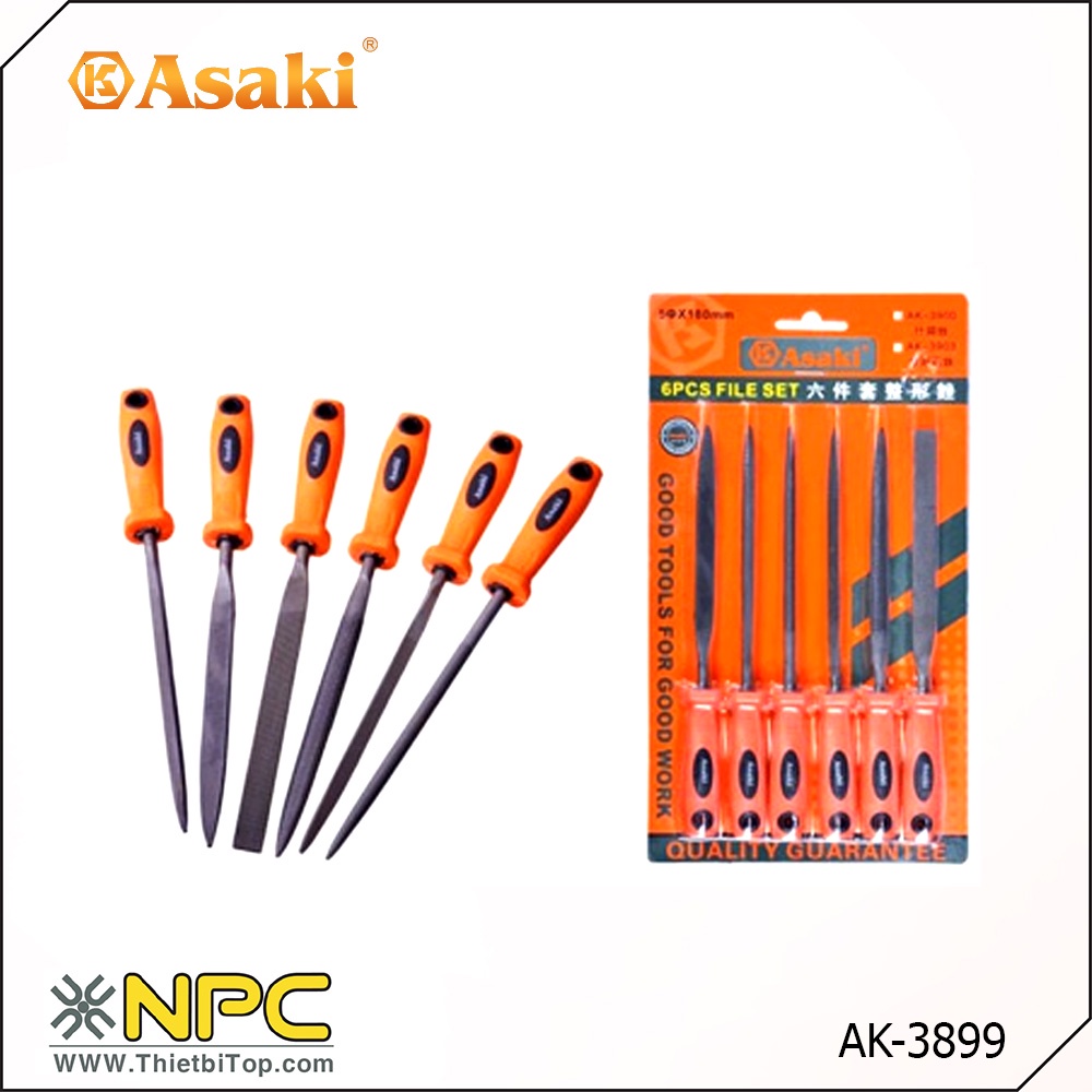 Bộ dũa mỹ nghệ 4x160mm AK3899 ASAKI 40-026