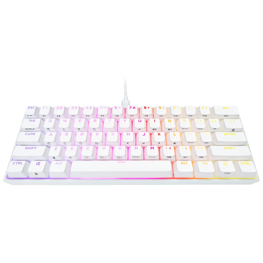 Bàn phím cơ corsair k65 rgb mini white bluetooth máy tính laptop không dây mini giá rẻ gaming full size red blue switch