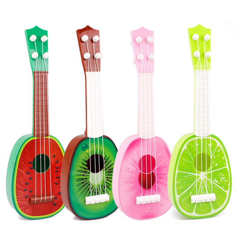 Đàn Ukulele Hoạ Tiết Hình Trái Cây Xinh Xắn Dành Cho Bé