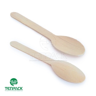 Muỗng gỗ dùng 1 lần 16cm, muỗng ăn cơm